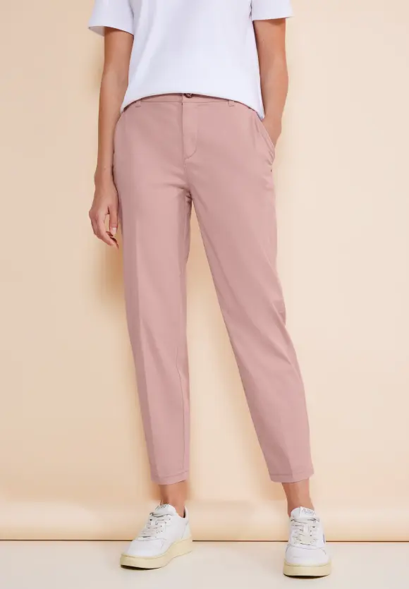 Casual Fit Chinohose - dessert rose