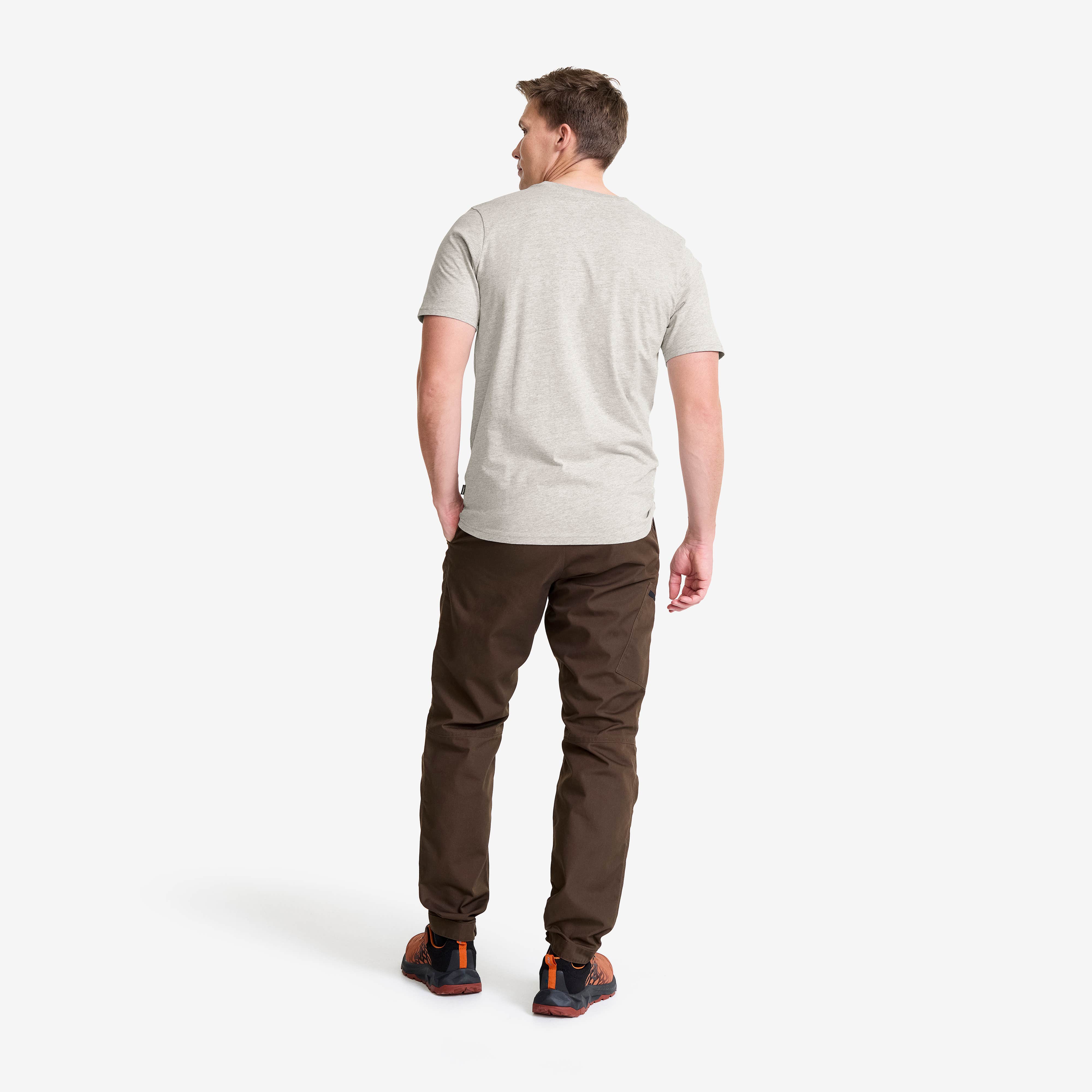 Easy T-shirt Herre Grey Melange