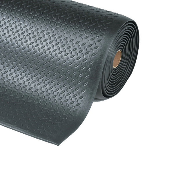 Tapis ergonomique Diamond Sof-Tred noir 91 cm x mètre linéaire