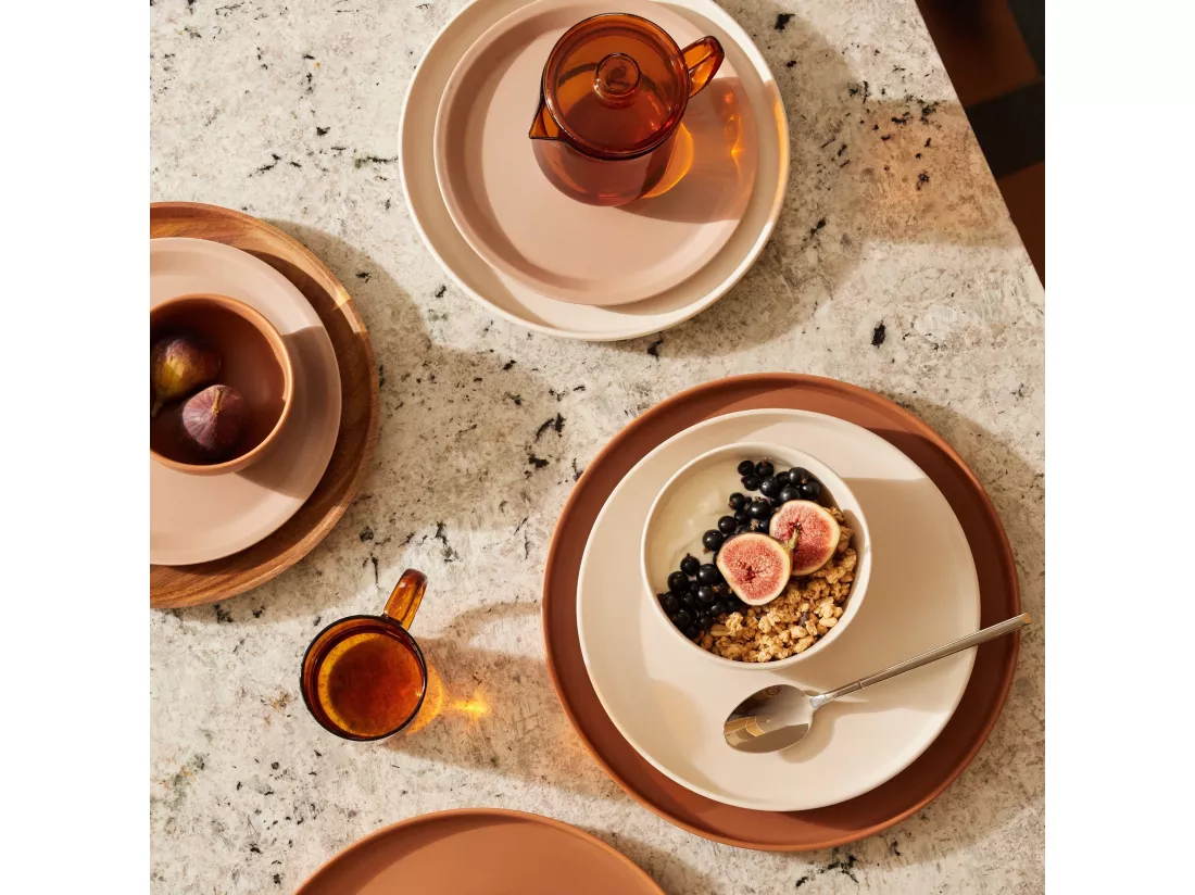 Assiette Plate Terro Brun Clair 2 x 27