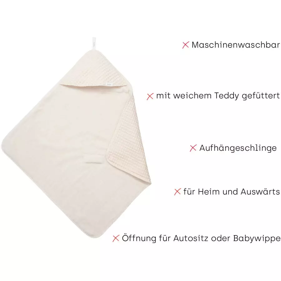 koeka Wickeltuch Plüsch Oslo naturel