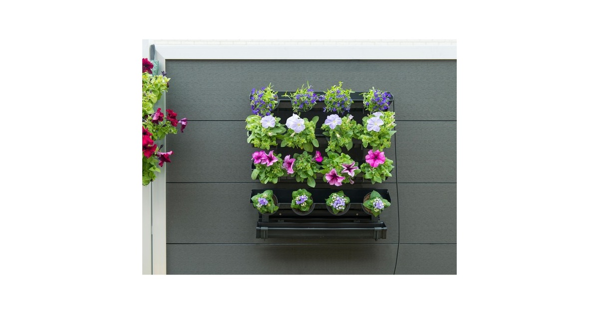 NatureUitbreidingsset - Verticale tuin - bloemenwand plantenbak  (Zwart)