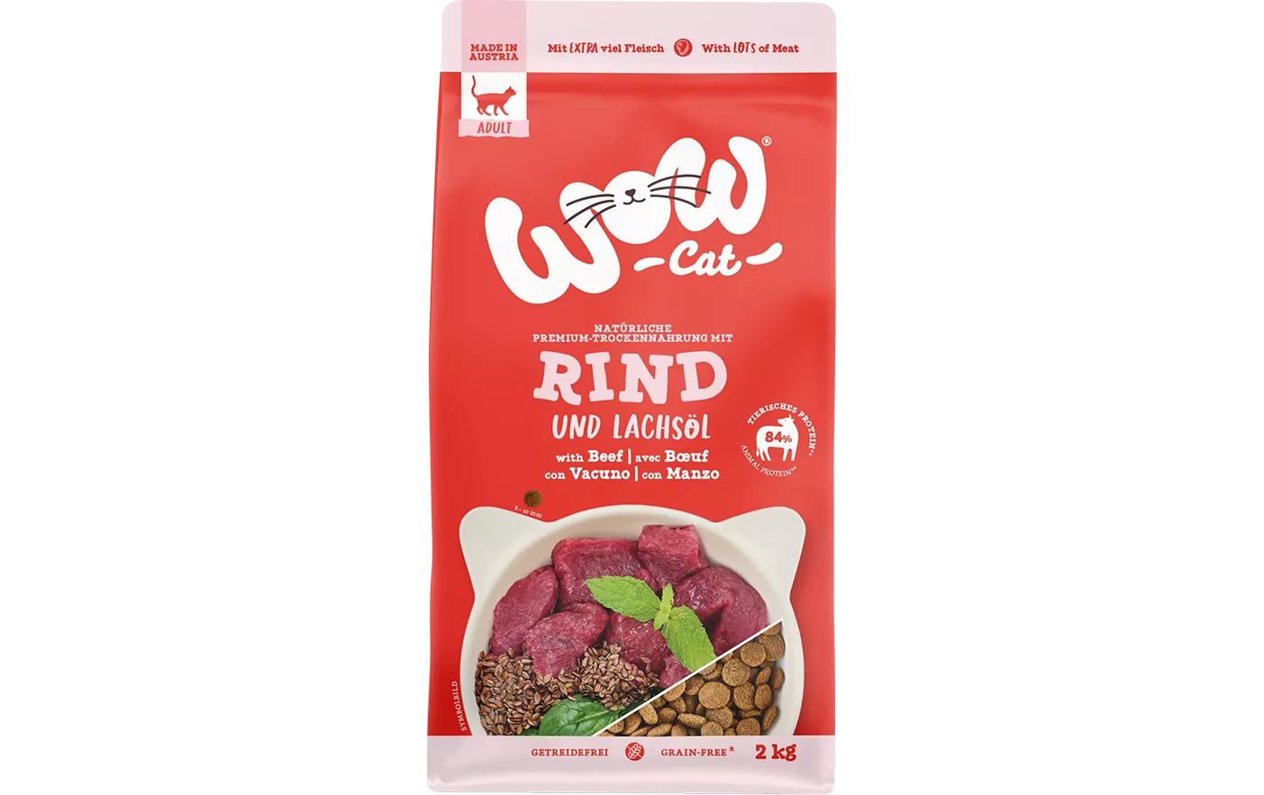Cat Trockenfutter Adult Rind, 2 kgAlleinfutter für ausgewachsene Katzen