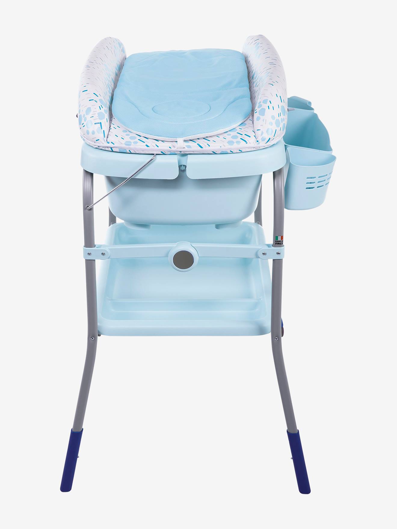 Banheira e trocador Chicco Cuddle & Bubble, estampa cinza claro