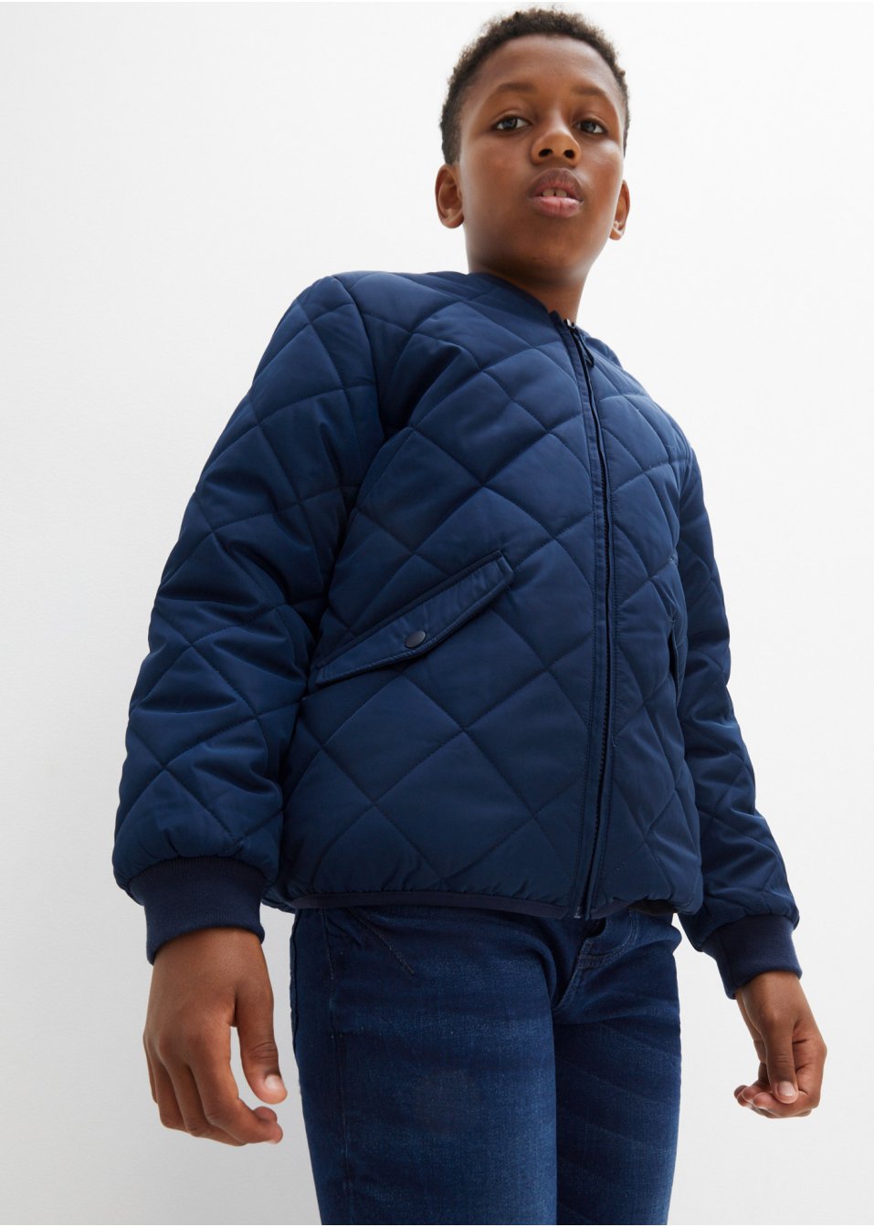 Veste matelassée garçon à motif losange