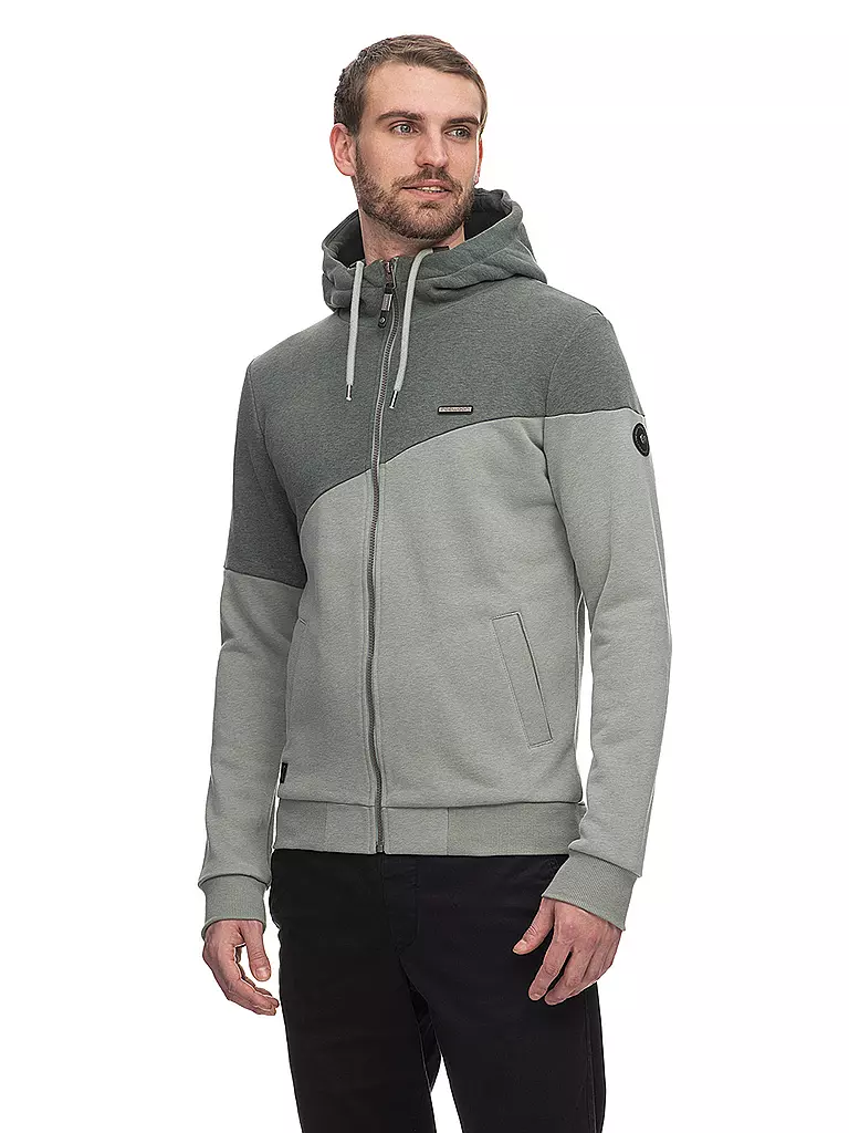 RAGWEAR Sweatjacke WINGS dunkelgrün