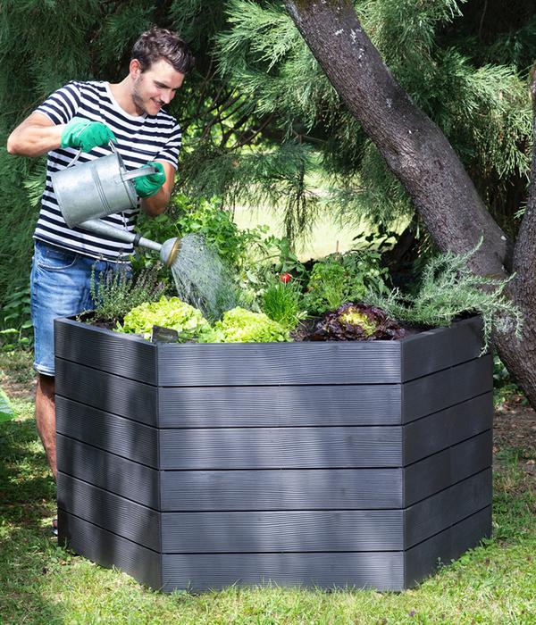 Garantia Kunststoff-Hochbeet Ergo Wood inkl.