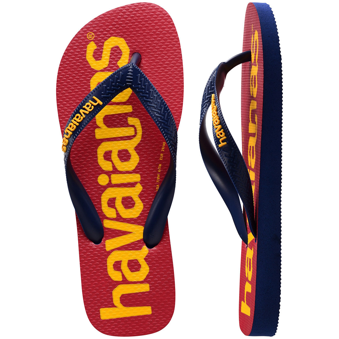 Havaianas Tongs Top Logomania 2 bleu/rouge