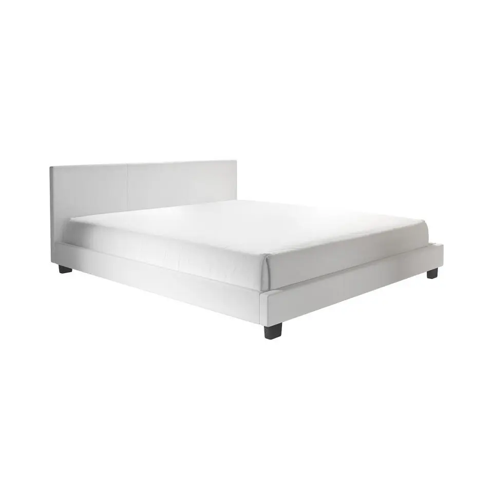 Meubella - Tweepersoonsbed George - Wit - 140x200 cm
