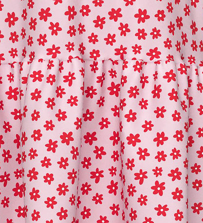 Name It Kjole - NkfVigga Caspl - Parfait Pink/Rød flowers