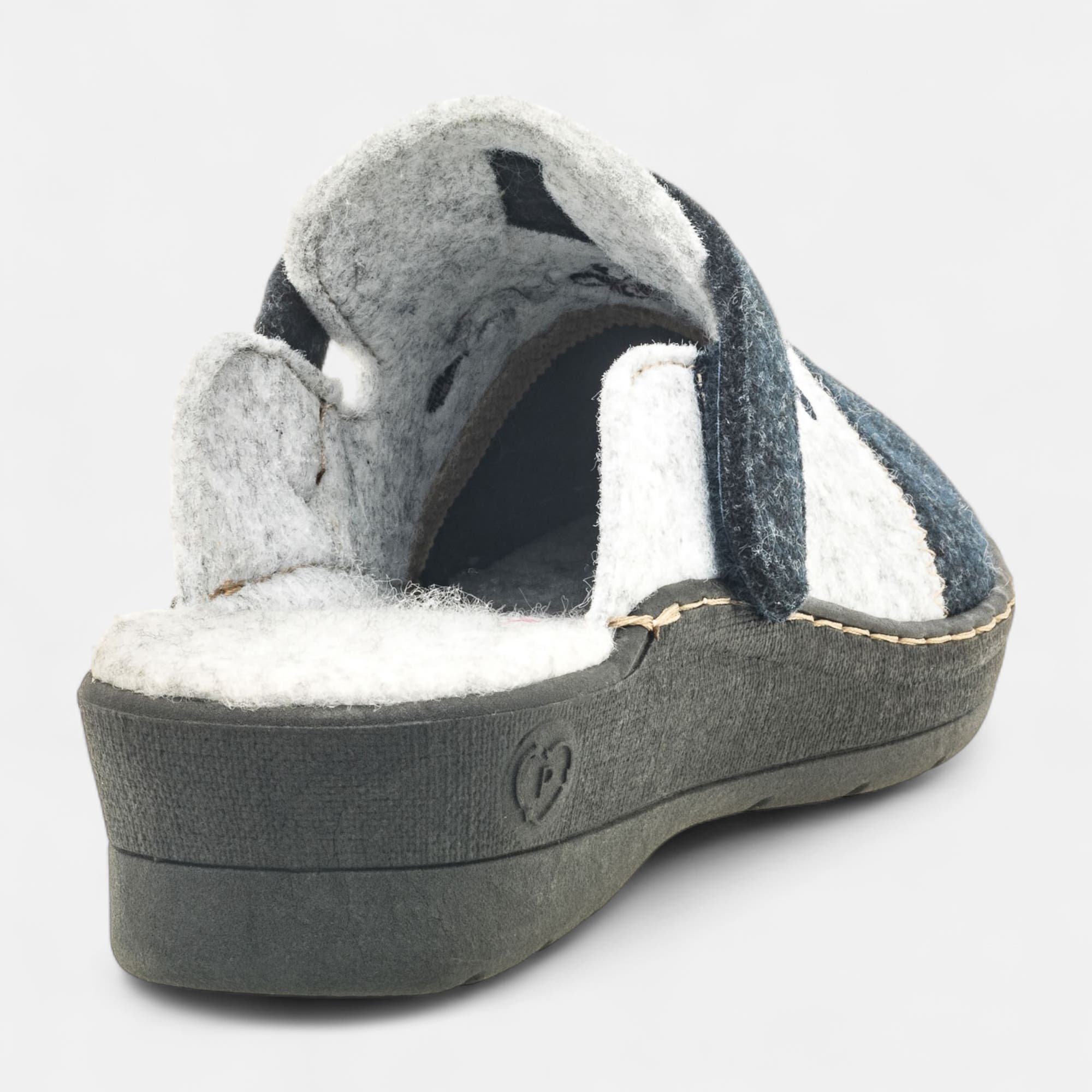 Pantoufles sabots Femme bleu marine