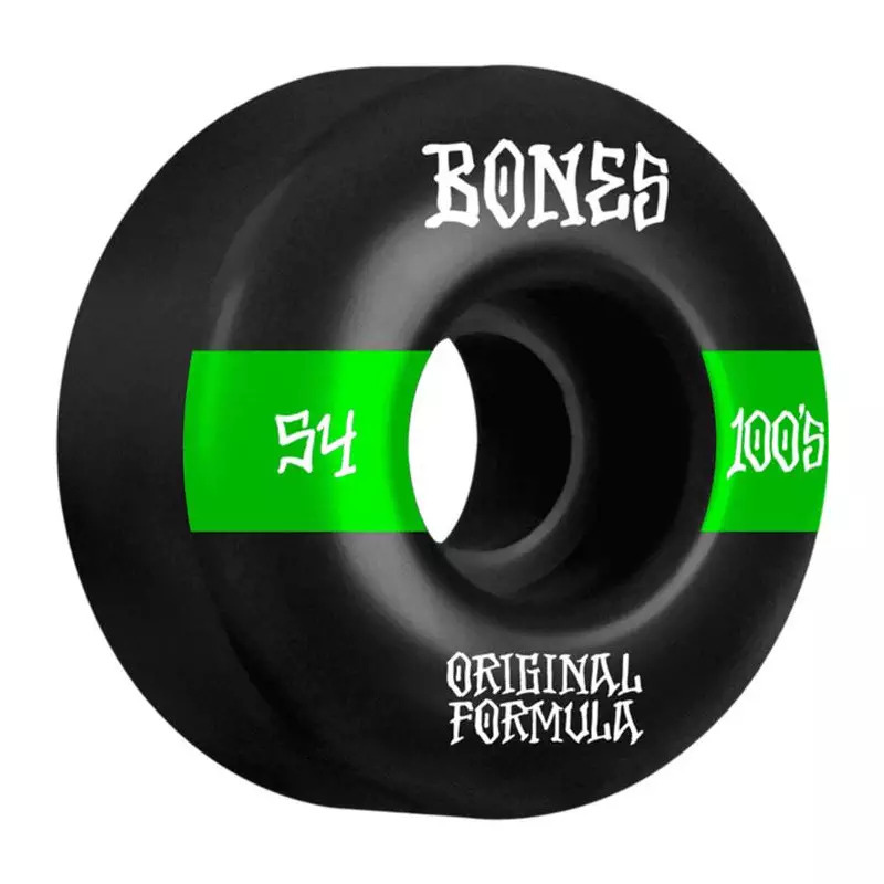 Roues skate BONES (x4) 100S V4 14 Wide Blanc 100A 54mm