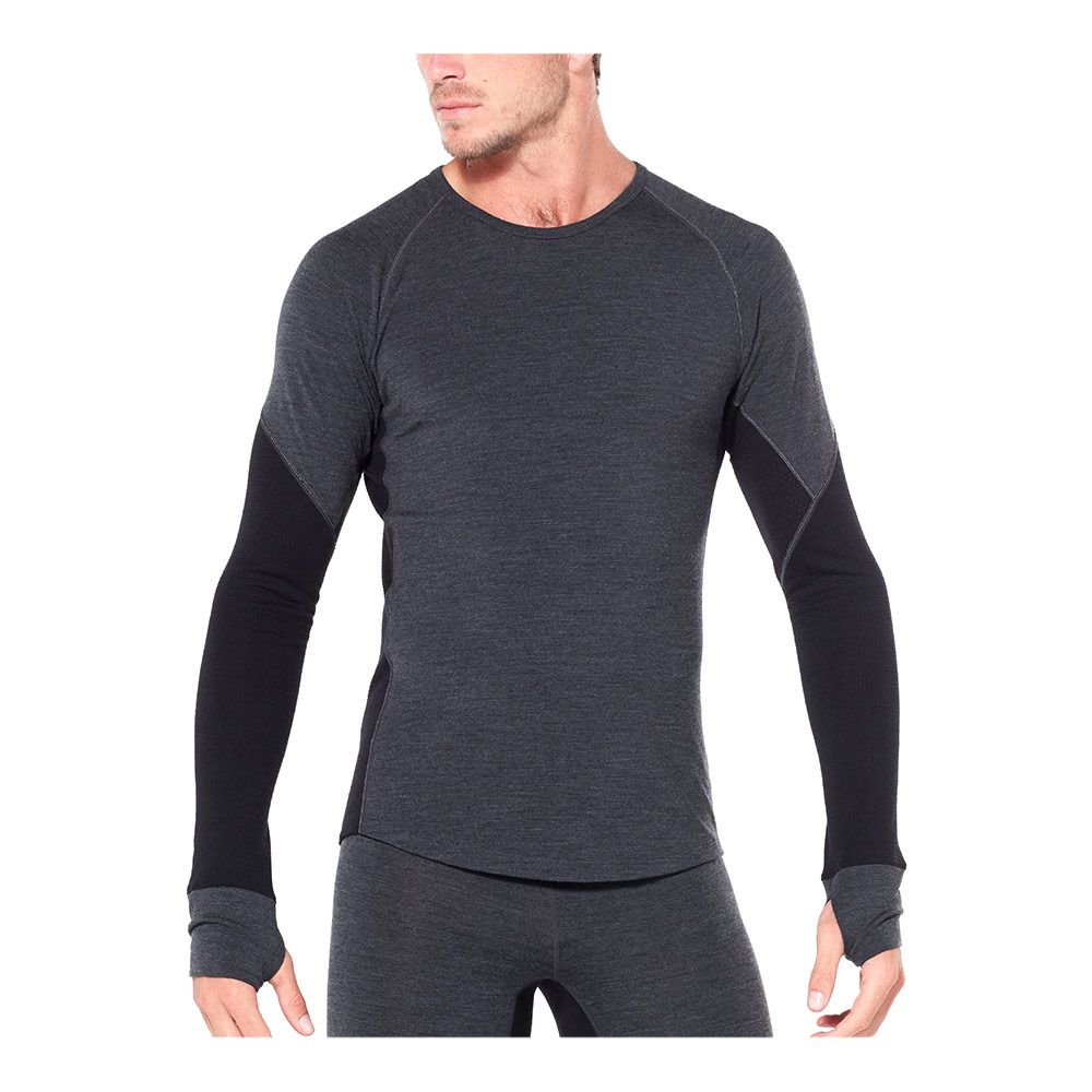 Icebreaker 260 ZONE MERINO - Sous-couche Homme jet heather/black