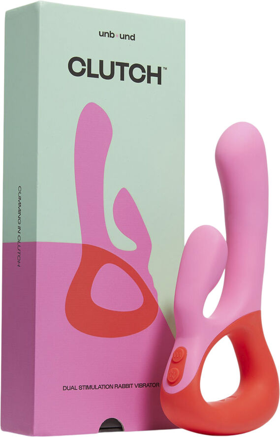 Unbound Babes Clutch Rabbit Vibrator Poppy/cerise