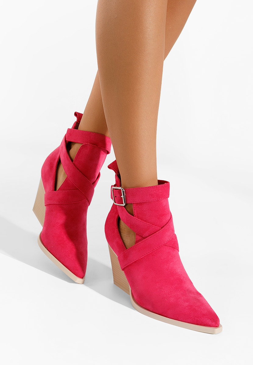 Bottines d'été fuchsia Rayana