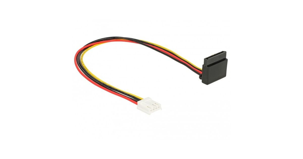 DeLOCKFloppy 4 pin female > SATA 15 pin female kabel  (0,3 meter)