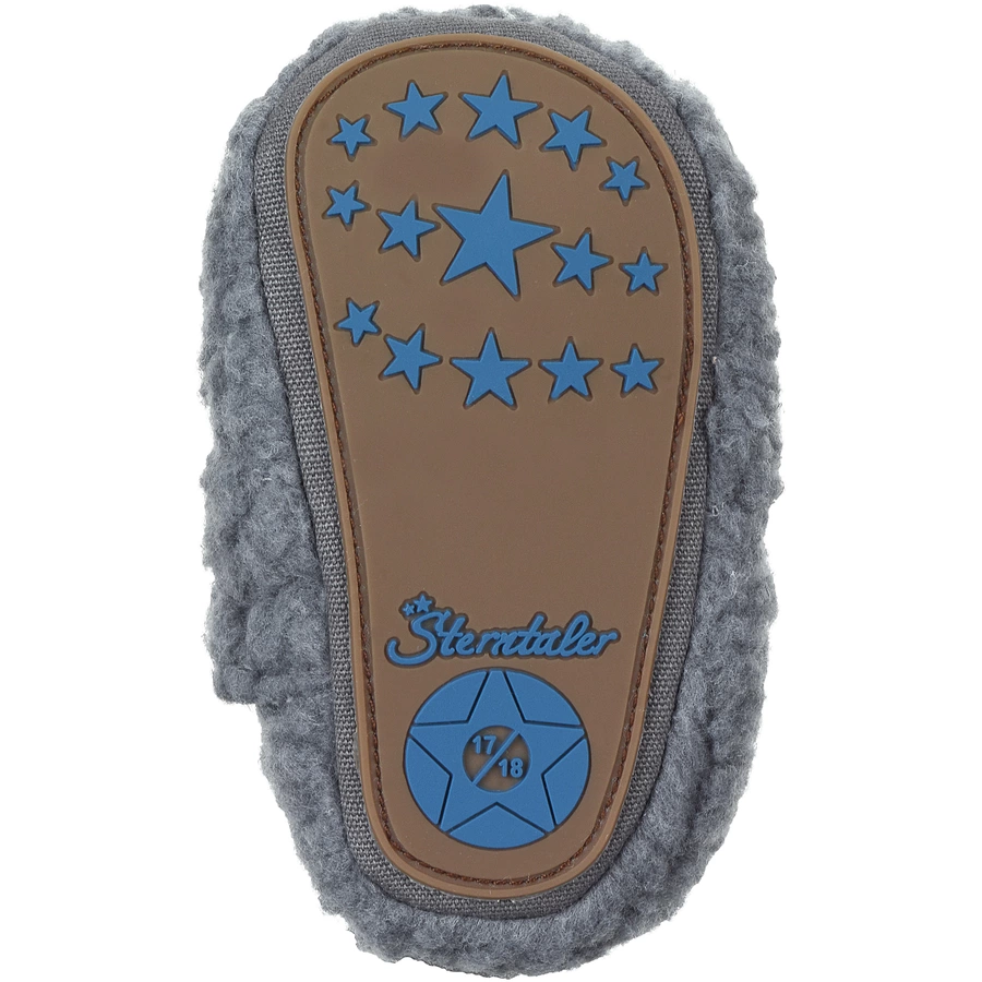 Sterntaler Babyschuh Dino eisengrau
