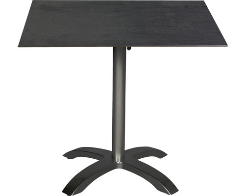 Alfredo stalen tuinmeubelset, 3-delig, antraciet, opvouwbaar
