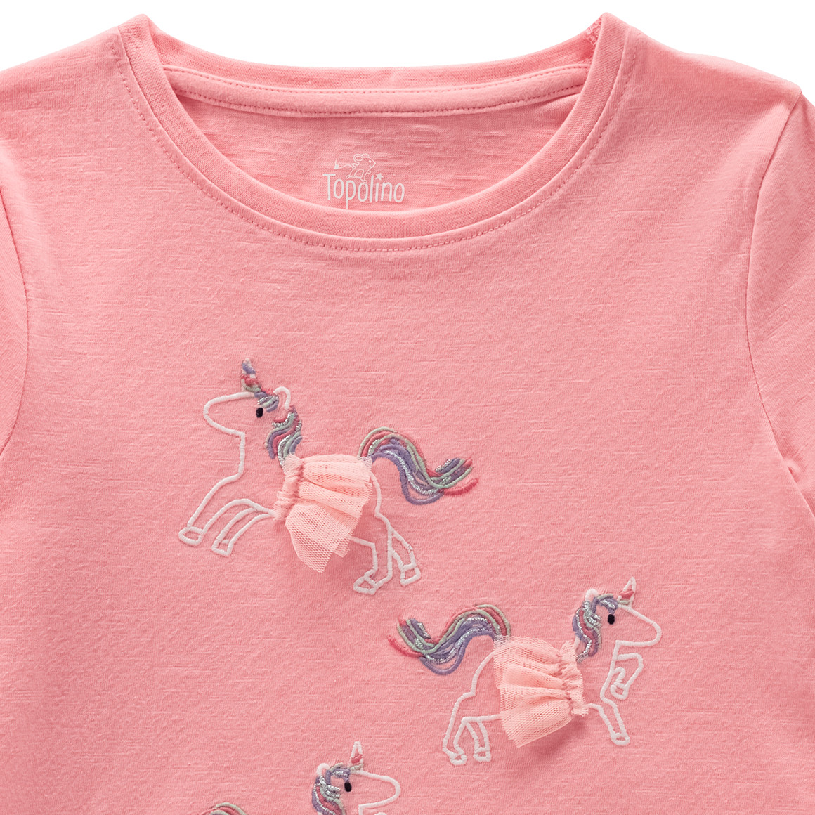 Topolino Mädchen Langarmshirt mit Einhorn-Motiven rosa