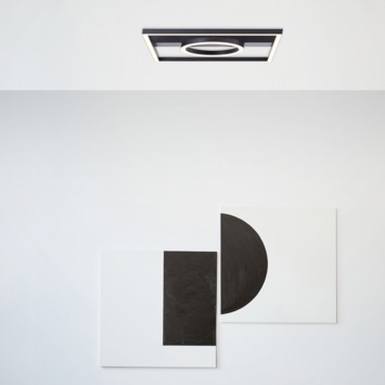 Brilliant plafondlamp Maureen 24W 2700lm zwart