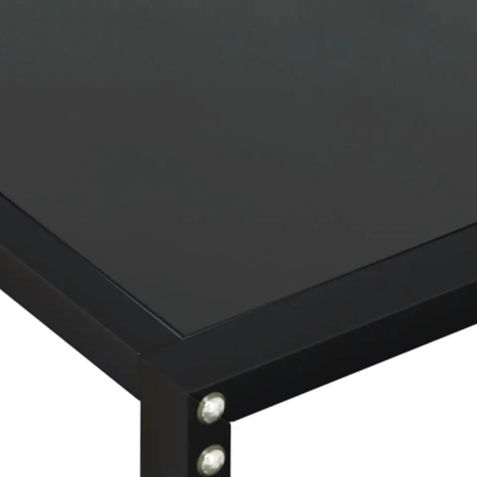 vidaXL - Wandtafel - Zwart - Glas