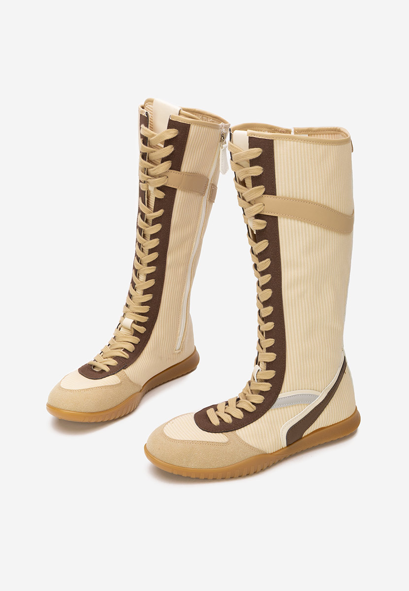 Tennis hauts pour femme kaki Daine V2