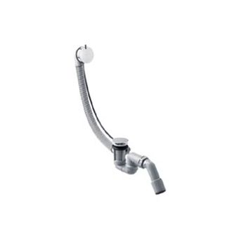 Hansgrohe Universeel Flexaplus S badafvoer-, overloopcombinatie m. waste m. flexibele buis voor normaal bad