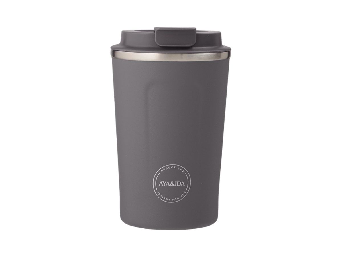 AYA&IDA CUP2GO 380 ml thermosbeker - Dark Grey
