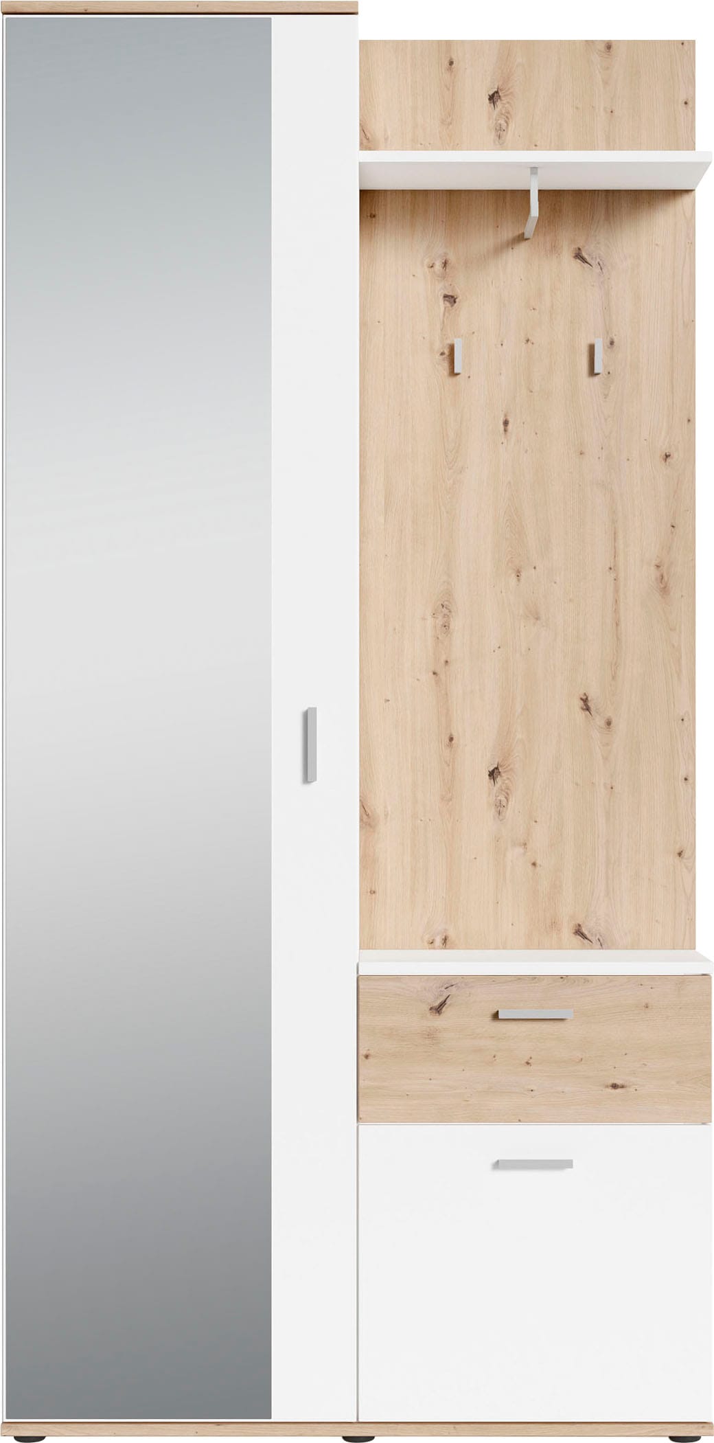 INOSIGN Kompaktgarderobe »Jakob« mit grossem Spiegel und Ablage, Breite 97 cm