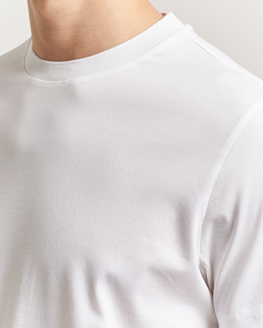 BOSS CAMEL Tesar Cotton Knitted T-Shirt White