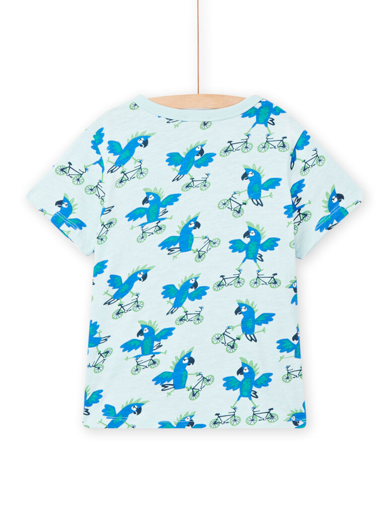 Tee Shirt Manches Courtes Bleu