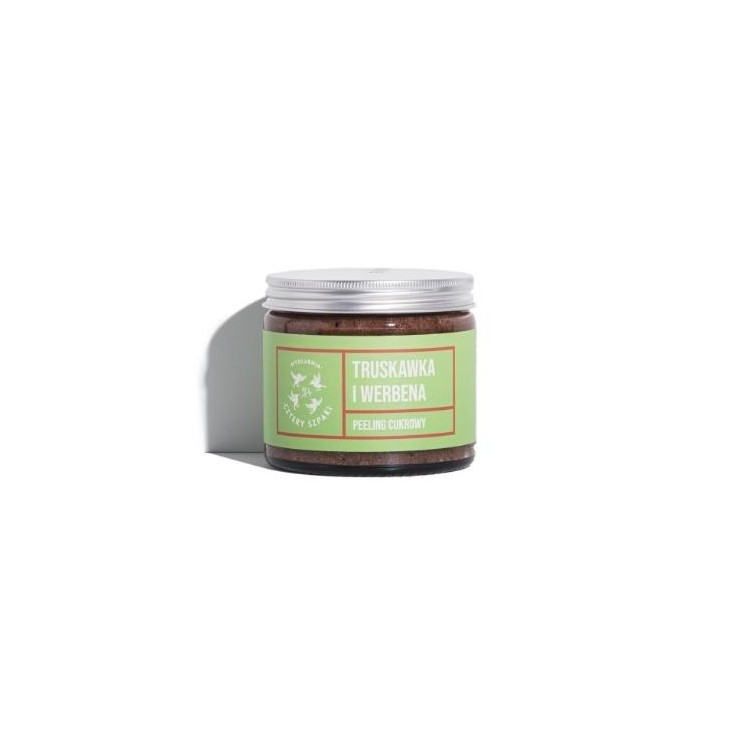 Mydlarnia Cztery Szpaki Aardbei en Verbena Suiker Peeling 250 ml