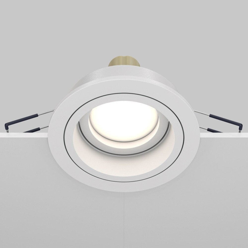 Atom inbouwplafondlamp in wit, GU10, rond, 92mm