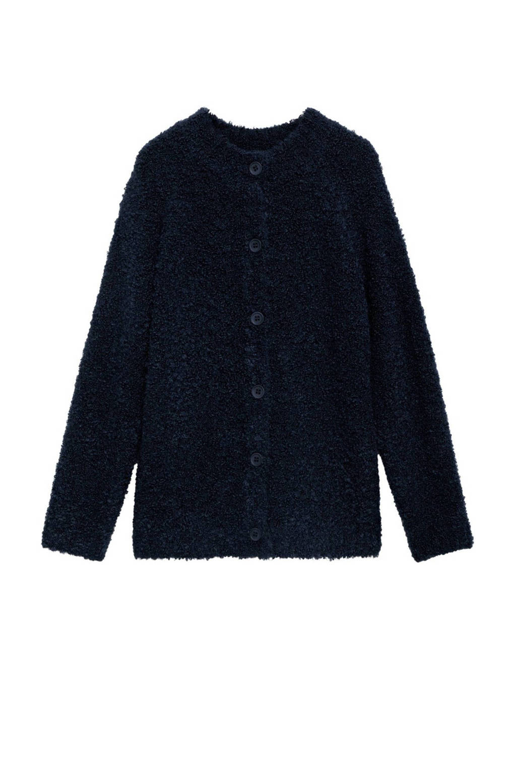Mango Kids vest marine gebreid