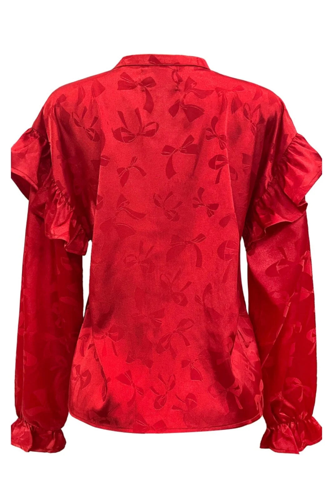 Liberte Tia-Ls-Frill Blouse 22075 red bow