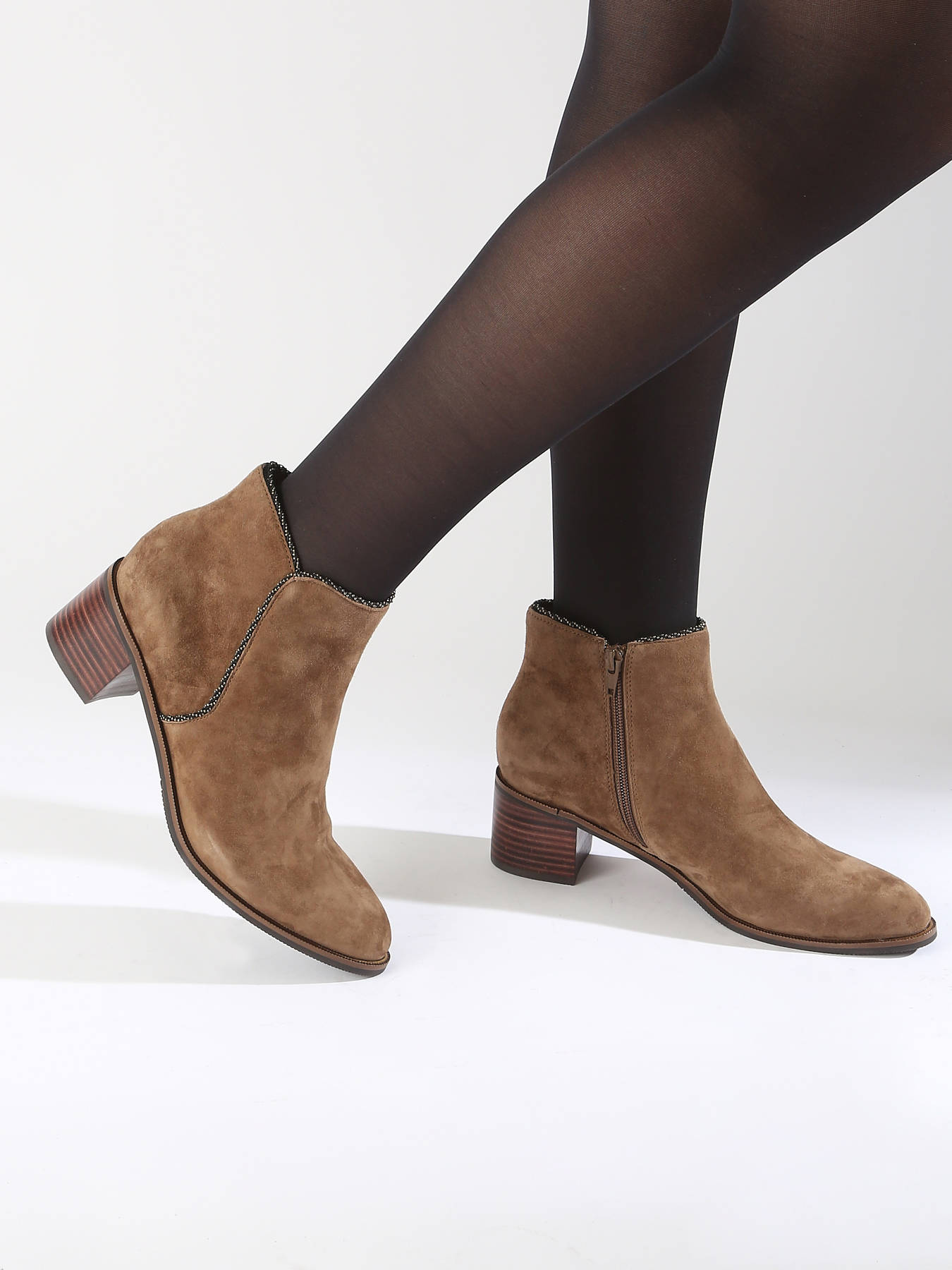 Bottines  talon Tiglon en cuir MAM'ZELLE