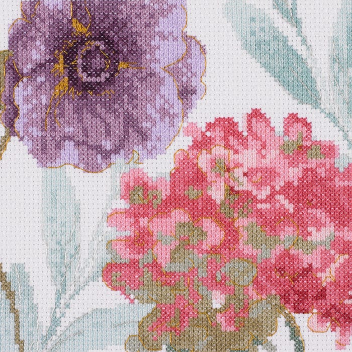 DMC-Borduurpakket hortensia en pioenroos