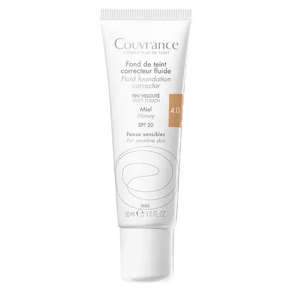 Avène Couvrance Base Fluida Corretor Nº 4.0 Mel 30ml