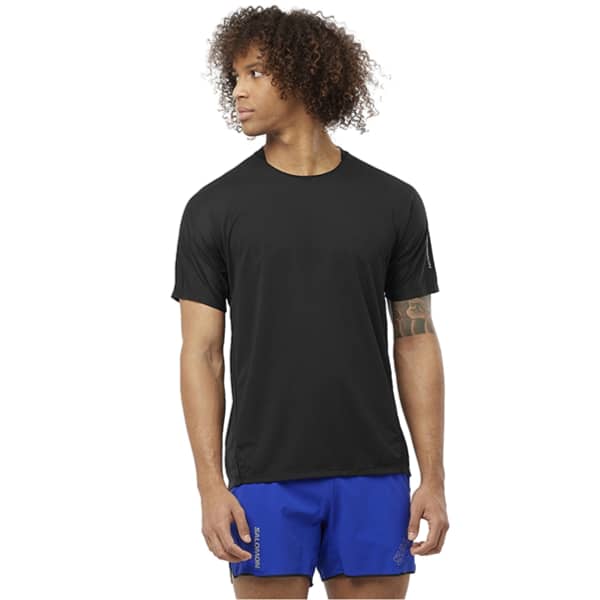 T-shirt trail SALOMON SENSE AERO SS TEE M DEEP BLACK