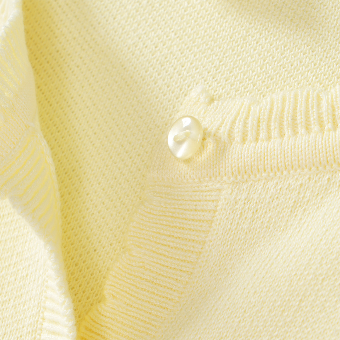 Topolino Mädchen Cardigan mit Knopfleiste hellgelb