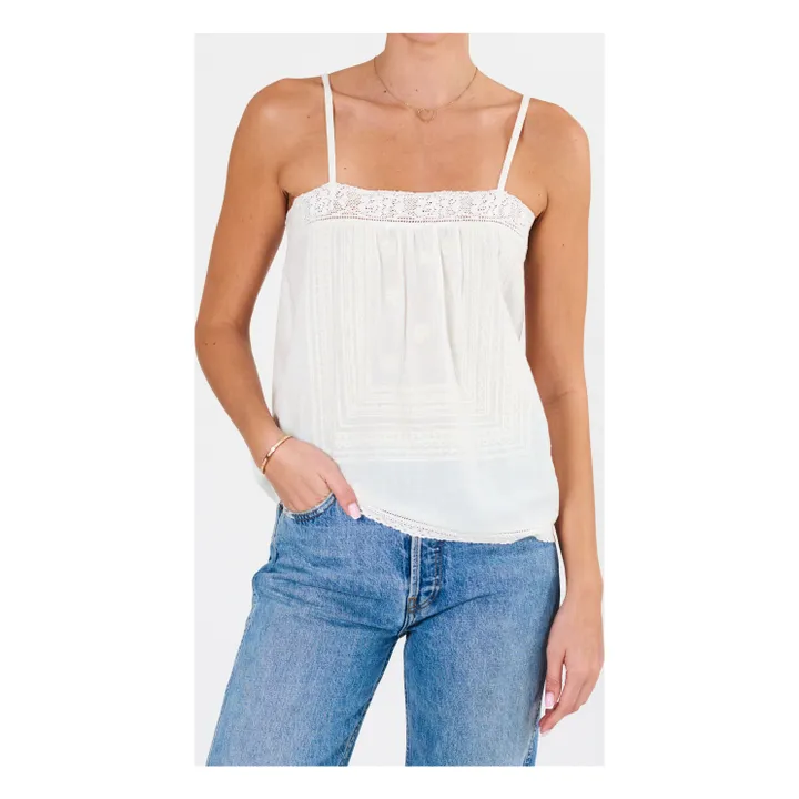 M.A.B.E. Top Bretelles Reba | Blanc