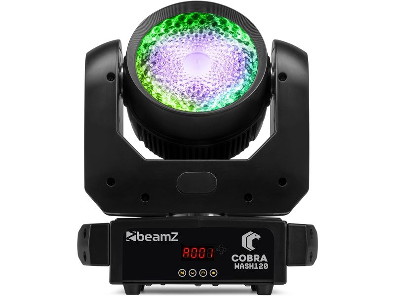 BeamZ Moving Head Cobra Wash 120 LED Wash Moving Head 120W