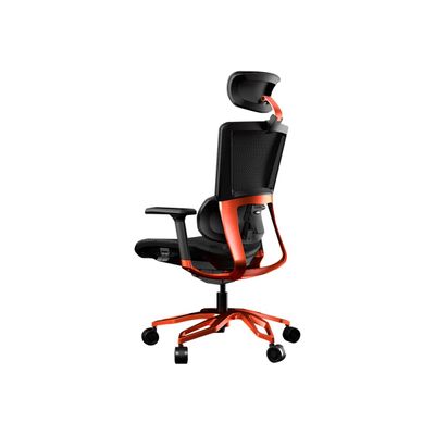 Fauteuil gamer ARGO - accoudoirs réglables - appui-tête intégré - noir/orange