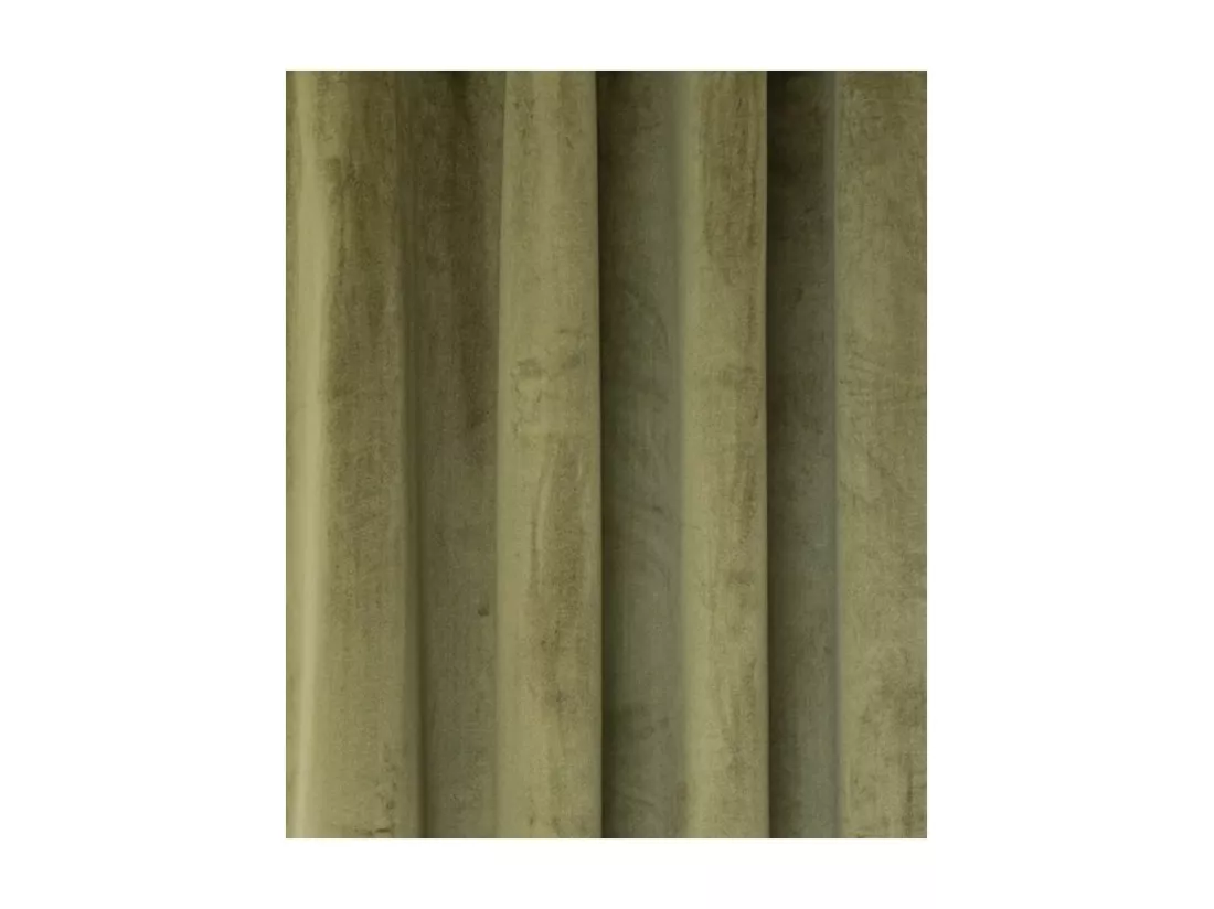 Rideau à œillets Occultant Velours Vert Kaki 140 x 260 cm