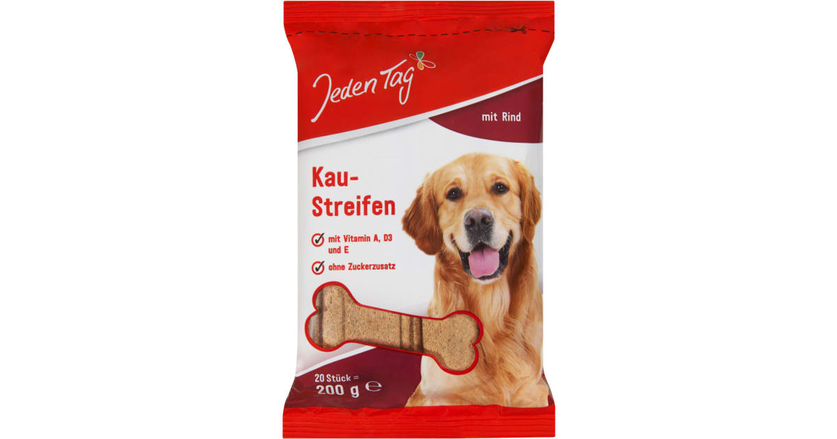 Jeden Tag Kaustreifen Rind & Kalb 20 Stück