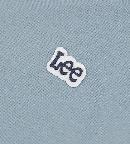 Lee T-Shirt - Abzeichen - Verblasster Denim