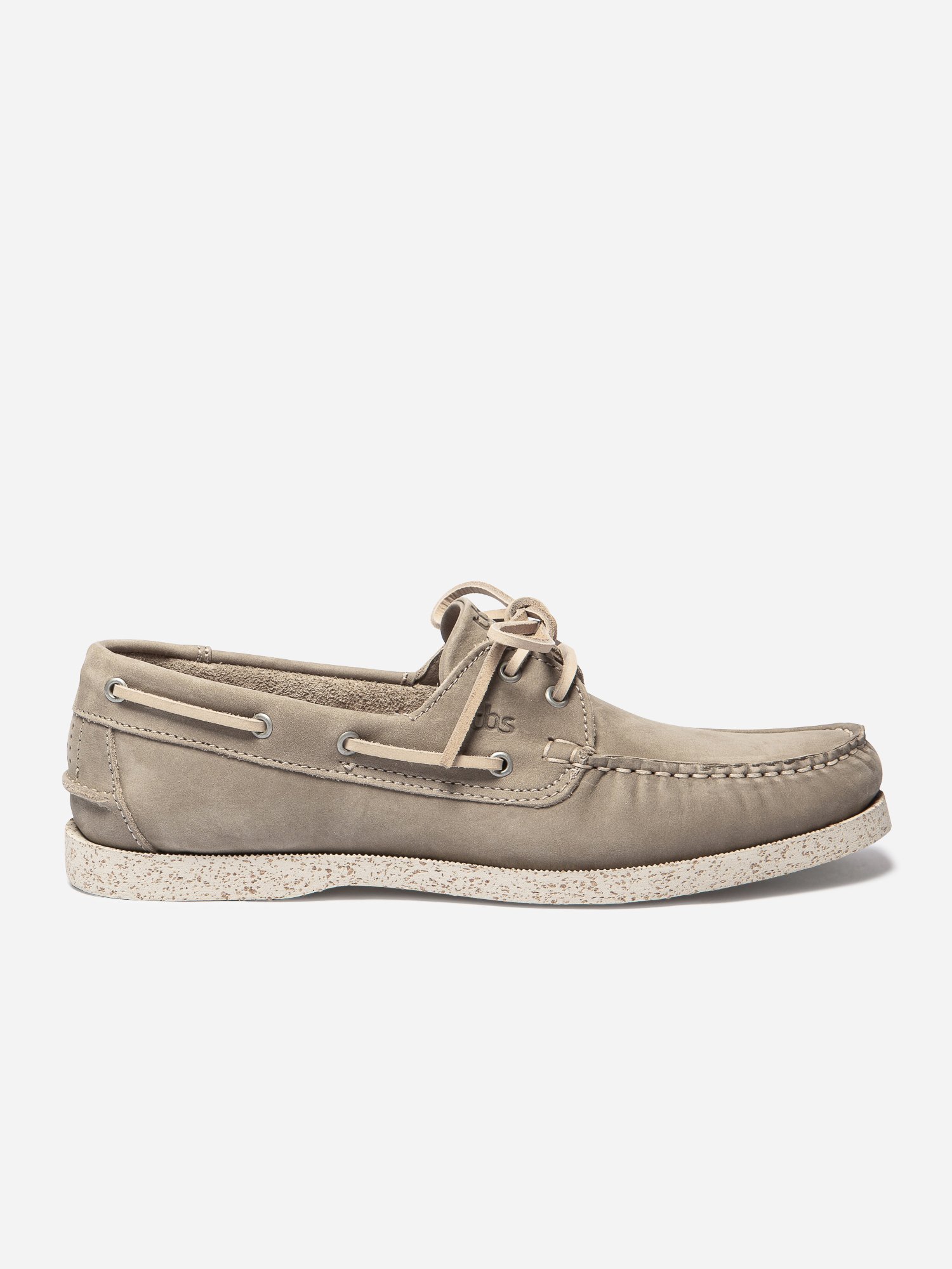 Chaussures Bateau Homme Cuir Gras Beige