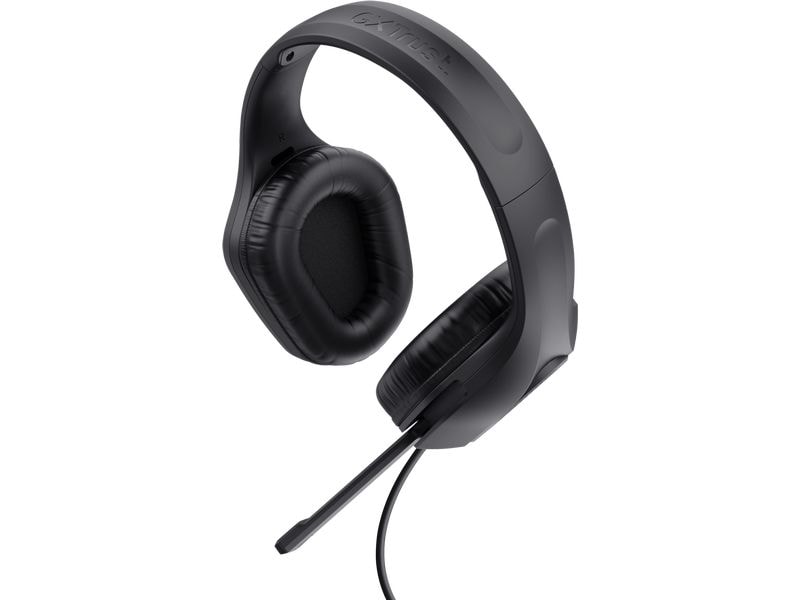 Trust GXT 415 Zirox Schwarz Federleichtes, ohrumschliessendes Gaming-Headset, hergestellt für PC, Laptop und Konsolen