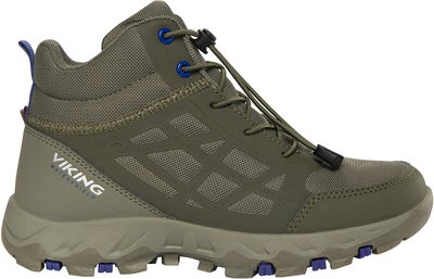 Viking Track Mid SL WP Sneakers, Olive