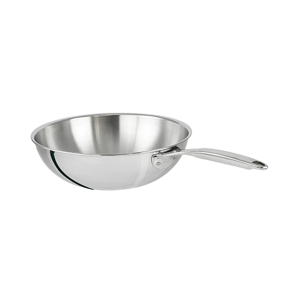 Wok 28 cm Inox Castel'pro Cristel